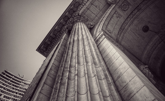 Black and White photography of architecture