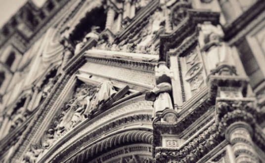 Black and white photography of architecture