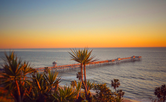 Color photography of ocean