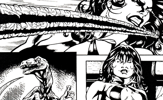 Comic Inking Artwork