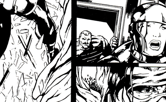 Comic Inking Artwork