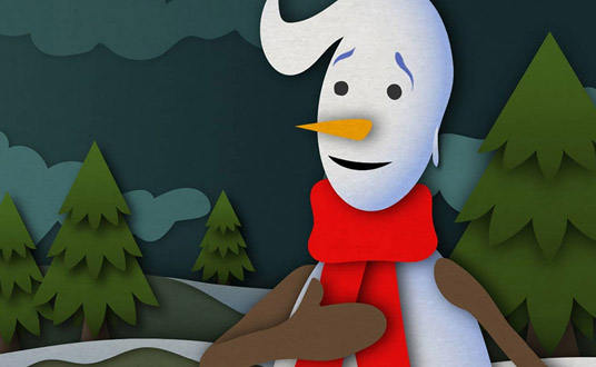 Illustration of a snowman